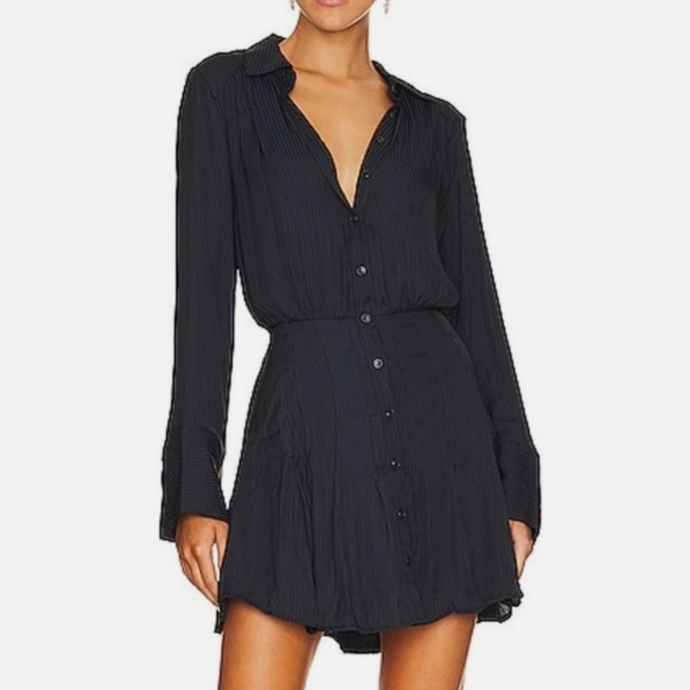 Free People Everly Button-Down Shirtdress